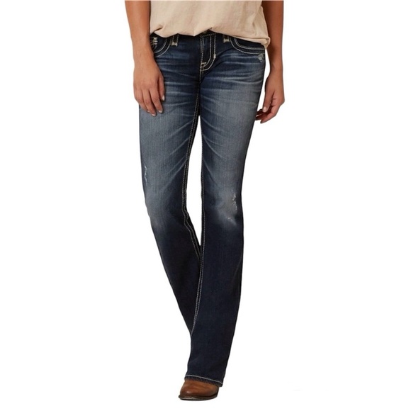 Big Star Jeans Liv Boot Bootcut Blue Denim Womens 27L - Picture 15 of 15